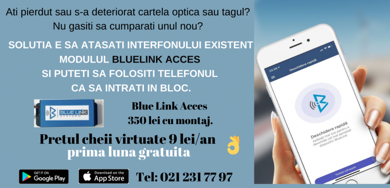 Controlează accesul la bloc prin interfon cu Blue Link Acces